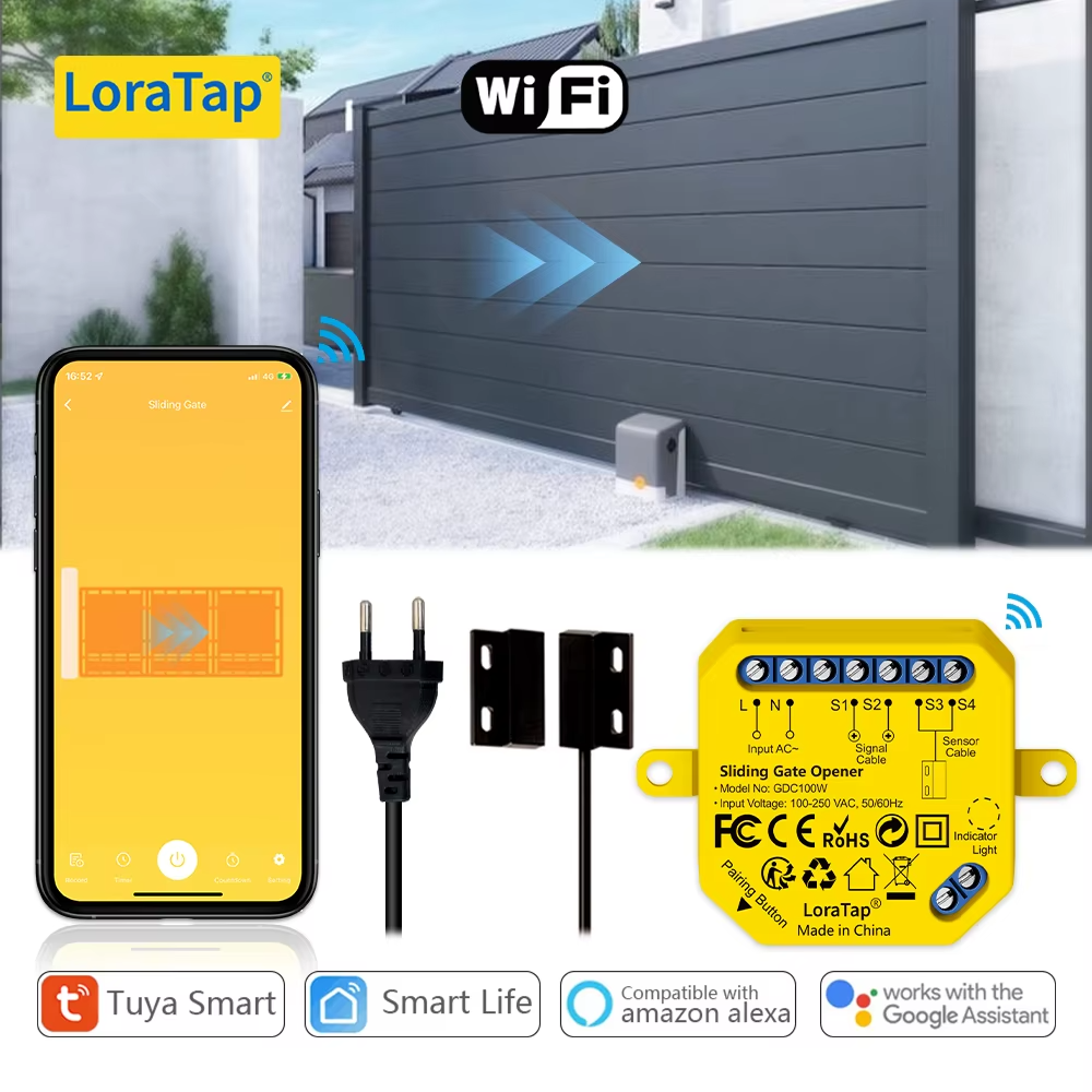 Controlador Puerta Garaje WiFi Inteligente LoraTap