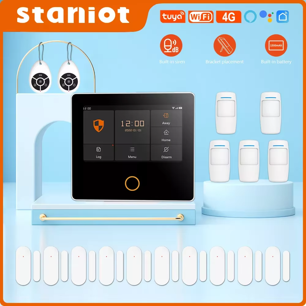 Kit de Alarma Inteligente WiFi 4G Staniot Tuya