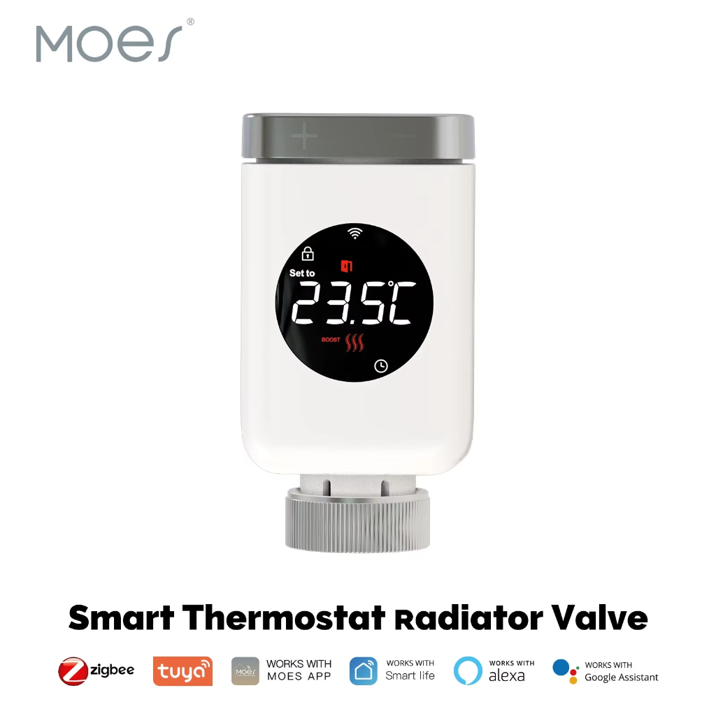 Valvula Termostatica Radiador MOES Inteligente